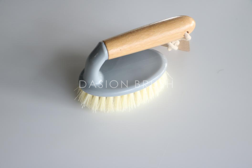 Clothing Cleaning Brush with Bamboo Handle