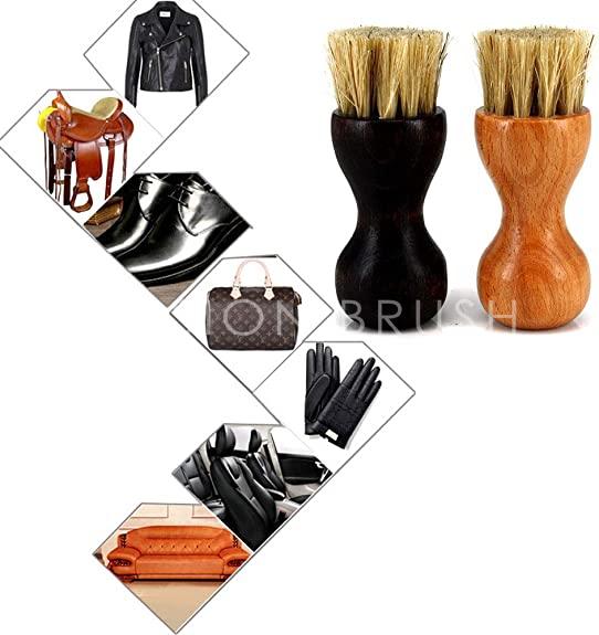Polish brush for leather clothes shoe bag
