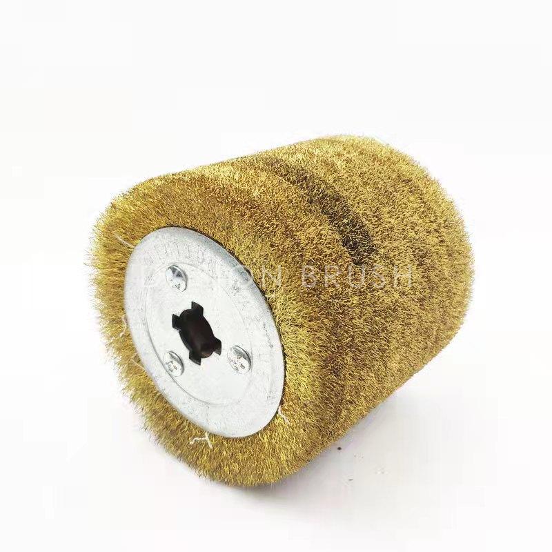 brass wire brush for woofen surface polishing