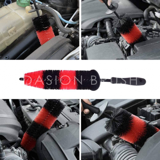 Auto-Reinigungswerkzeuge Detailing Pinsel und Radbürste Runde Pinsel 